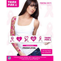 Breast Cancer Awareness PrismFoil Metallic Strip of Tattoos